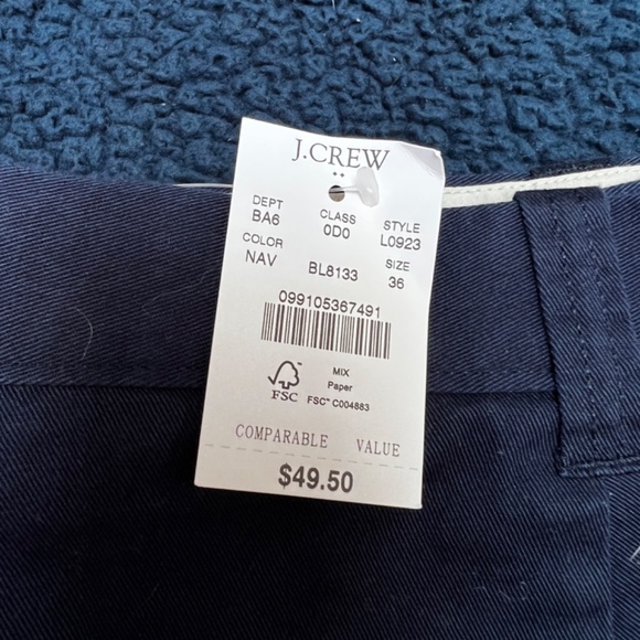 J.Crew Factory 7" Reade flex khaki short - Navy - Picture 3 of 4